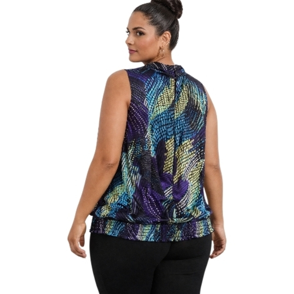 Cato Multicolor Patterned Top - Picture 3 of 7